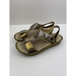 Alegria PG Lite Women Sz 11.5 Kendra T-Strap Gold Bronze Comfort Ken-680 Sandals